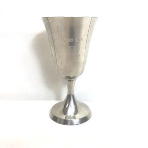 Vintage STIEFF PEWTER 1978‎ Italian Open Goblet Chalice Cup Memorabilia Souvenir